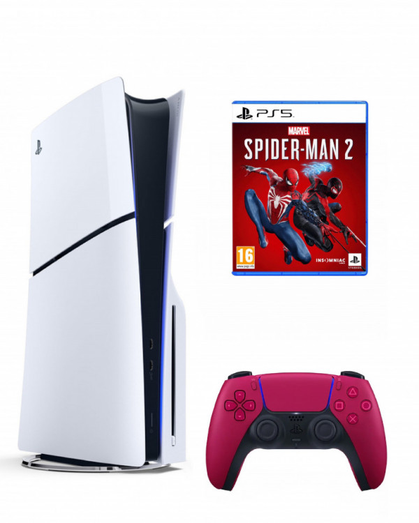 Приставка Sony Playstation 5 slim 1 Tb+Человек Паук 2 (диск)