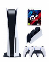 Игровая приставка Sony PlayStation 5 (3-ревизия)+2-й геймпад+ДОК-станция+Gran Turismo 7(диск)