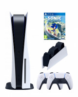 Игровая приставка Sony PlayStation 5 (3-ревизия)+2-й геймпад+ДОК-станция+Sonic Frontiers(диск)