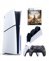 Приставка Sony Playstation 5 slim 1 Tb+2-ой геймпад(Camo)+зарядное+Метро