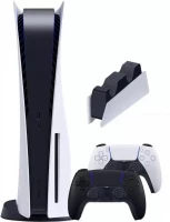 Игровая приставка Sony PlayStation 5 EU(1216A)+2-й геймпад (чёрная полночь)+зарядная станция