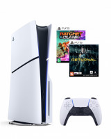 Игровая приставка Sony PlayStation 5, slim, 1 TB, Ratchet & Clank + Returnal, белый