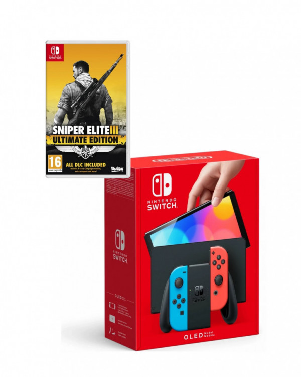 Игровая консоль Nintendo Switch OLED+Sniper Elite 3 Ultimate Edition