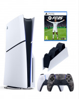 Приставка Sony Playstation 5 slim 1 Tb+2-ой геймпад(Camo)+зарядное+FC25
