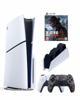 Приставка Sony Playstation 5 slim 1 Tb+2-ой геймпад(камуфляж)+зарядное+Один из нас 2