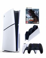 Приставка Sony Playstation 5 slim 1 Tb+2-ой геймпад(черный)+зарядное+Игра Один из нас 2