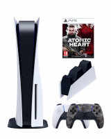 Игровая приставка Sony PlayStation 5 (3-ревизия)+2-й геймпад(камуфляж)+зарядное+Atomic, 825 ГБ
